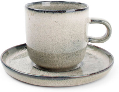 Hykkon Cristian Mug & Saucer (Set of 4) Hykkon  - Size: Hykkon Cristian Mug & Saucer (Set of 4) Hykkon  - Size: