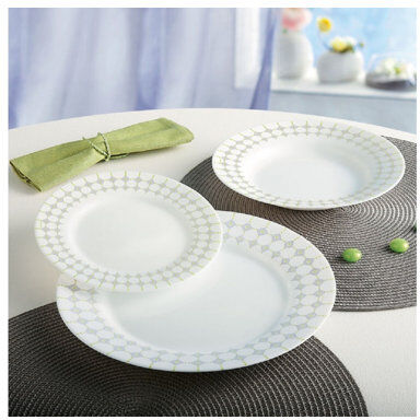 Dajar Edwige 18 Piece Dinnerware Set, Service for 6 Dajar  - Size: 37cm H X 125cm W X 125cm D Dajar Edwige 18 Piece Dinnerware Set, Service for 6 Dajar  - Size: 37cm H X 125cm W X 125cm D
