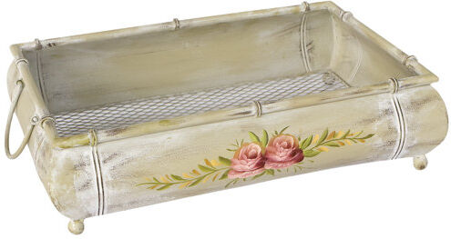 Lily Manor 38cm Steel Fruit Bowl in Antique Cream Lily Manor  - Size: 107cm H X 70cm W X 6cm D Lily Manor 38cm Steel Fruit Bowl in Antique Cream Lily Manor  - Size: 107cm H X 70cm W X 6cm D