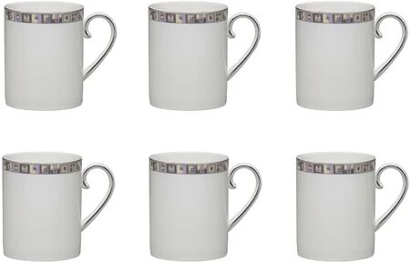 Elia Clarity Bone China Mug (Set of 6) Elia  - Size: 2cm H x 27.3cm W x 27.3cm D Elia Clarity Bone China Mug (Set of 6) Elia  - Size: 2cm H x 27.3cm W x 27.3cm D