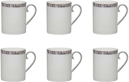 Elia Clarity Bone China Mug (Set of 6) Elia  - Size: 2cm H x 27.3cm W x 27.3cm D