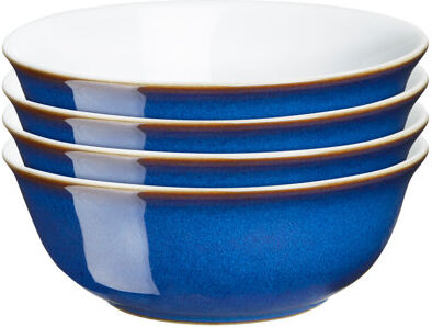 Denby Imperial Blue 4 Piece Cereal Bowl Set Denby  - Size: Denby Imperial Blue 4 Piece Cereal Bowl Set Denby  - Size: