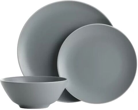 Mason Cash 12 Piece Dinnerware Set, Service for 4 Mason Cash Colour: Grey  - Size: 31cm H X 35cm W X 31cm D Mason Cash 12 Piece Dinnerware Set, Service for 4 Mason Cash Colour: Grey  - Size: 31cm H X 35cm W X 31cm D