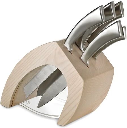 Bugatti Italy Virgola 6 Piece Knife Block Set Bugatti Italy  - Size: 32cm H X 20cm W X 30cm D Bugatti Italy Virgola 6 Piece Knife Block Set Bugatti Italy  - Size: 32cm H X 20cm W X 30cm D