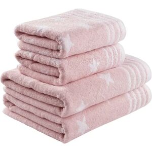 Ebern Designs Machesney Bath Towels pink/gray 70.0 W cm