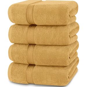 Ebern Designs Saladin 4 Piece Quick Dry Bath Towels Multi-Size Set orange/yellow/brown 68.5 W cm