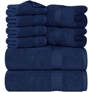 Ebern Designs Everarda 8 Piece Bath Towels Multi-Size Set blue 69.0 W cm