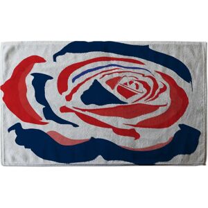 Ebern Designs Rose Print Tea Towel blue/brown/gray/red 25.0 H x 16.0 W cm