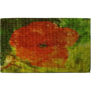 Ebern Designs Poppy Tea Towel green/red 25.0 H x 16.0 W cm