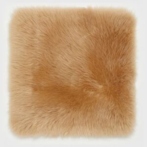 Fairmont Park Teton Sheepskin Scatter Cushion Cover brown 40.0 H x 40.0 W x 1.0 D cm