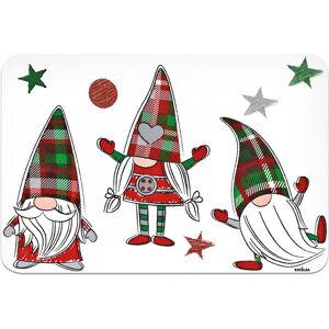 Excelsa Tartan Gnome No Pattern And Not Solid Colour Rectangle Placemat Multicolor 28.5cm W X 43cm L X 0.1cm D Excelsa Tartan Gnome No Pattern And Not Solid Colour Rectangle Placemat Multicolor 28.5cm W X 43cm L X 0.1cm D