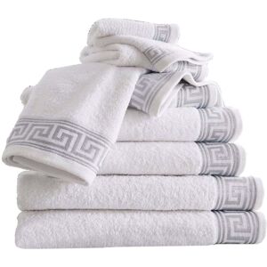 Canora Grey 100% Cotton Bath Towels - Set of 8 White Canora Grey 100% Cotton Bath Towels - Set of 8 White