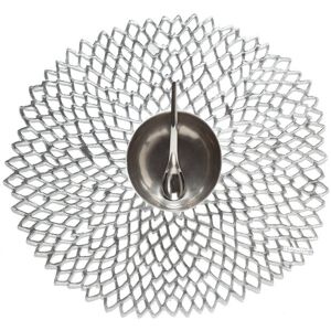 Chilewich Dahlia Vinyl Placemat Silver Chilewich Dahlia Vinyl Placemat Silver