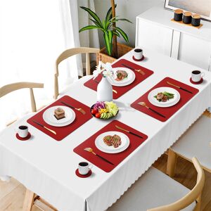 Ebern Designs Romal Placemat And Coaster Set Red 41cm W X 31cm L X 0cm D Ebern Designs Romal Placemat And Coaster Set Red 41cm W X 31cm L X 0cm D