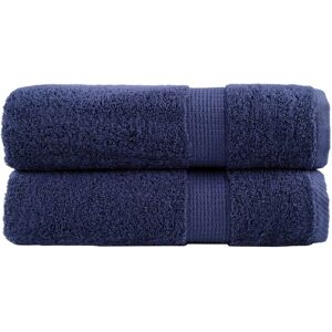 Marlow Home Co. Premium Bath Towels SOLUND 2Pcs 600Gsm Navy Blue Bath Towel Marlow Home Co. Premium Bath Towels SOLUND 2Pcs 600Gsm Navy Blue Bath Towel
