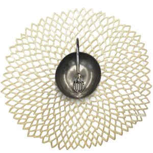 Chilewich Dahlia Vinyl Placemat Champagne Chilewich Dahlia Vinyl Placemat Champagne