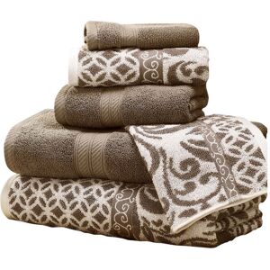 Lark Manor 100% Cotton Bath Towels - Set of 6 Brown Washcloth;Hand Towel;Bath Towel Lark Manor 100% Cotton Bath Towels - Set of 6 Brown Washcloth;Hand Towel;Bath Towel