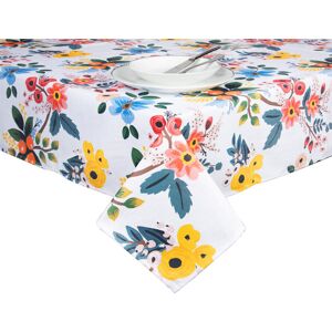 Excelsa Fiori Frida Tablecloth 140X240 Cm Blue;White 140cm W x 180cm L Excelsa Fiori Frida Tablecloth 140X240 Cm Blue;White 140cm W x 180cm L