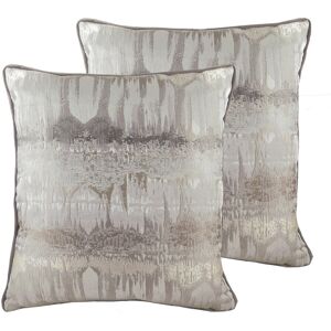 Evans Lichfield Inca Cushion with Filling Silver/Polyester 43cm H x 43cm W x 4cm D Evans Lichfield Inca Cushion with Filling Silver/Polyester 43cm H x 43cm W x 4cm D