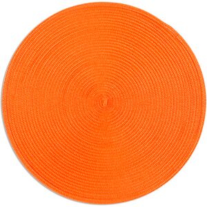 Excelsa Round Sphere Placemats Orange 36cm W X 36cm L X 0.1cm D Excelsa Round Sphere Placemats Orange 36cm W X 36cm L X 0.1cm D