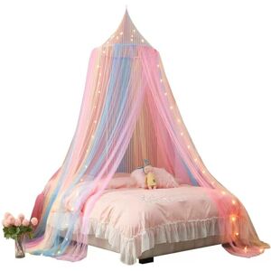 Harriet Bee Morwenna Cotton Blend, Nylon Bed Canopy Pink Harriet Bee Morwenna Cotton Blend, Nylon Bed Canopy Pink
