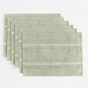 August Grove Pinjarra Linen Placemats Washable Fabric Table Placemats Green 30cm W X 45cm L X 0.1cm D August Grove Pinjarra Linen Placemats Washable Fabric Table Placemats Green 30cm W X 45cm L X 0.1cm D
