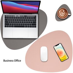 Ebern Designs Polyurethane Placemat Grey Pink 40.5cm W X 33cm L X 0.1cm D Ebern Designs Polyurethane Placemat Grey Pink 40.5cm W X 33cm L X 0.1cm D