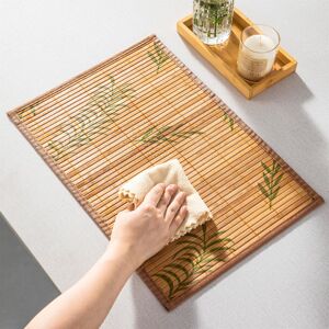 Bay Isle Home Bamboo Placemat 6 Pcs, Washable Placemats, Non-Slip, Heat Resistant Table Mat Beige 30cm W X 45cm L X 0.1cm D Bay Isle Home Bamboo Placemat 6 Pcs, Washable Placemats, Non-Slip, Heat Resistant Table Mat Beige 30cm W X 45cm L X 0.1cm D