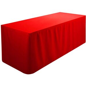 Symple Stuff Fitted 100% Polyester Tablecloth Premium Qualitytable Cover 4 Feet Diameter Red 76.2cm W x 243.84cm L Symple Stuff Fitted 100% Polyester Tablecloth Premium Qualitytable Cover 4 Feet Diameter Red 76.2cm W x 243.84cm L