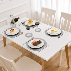 Ebern Designs 6-Piece Round Placemats & Coasters Set, Non-Slip, Washable, Heat-Resistant, Stylish Table Decor Grey 38cm W X 38cm L X 0.1cm D Ebern Designs 6-Piece Round Placemats & Coasters Set, Non-Slip, Washable, Heat-Resistant, Stylish Table Decor Grey 38cm W X 38cm L X 0.1cm D