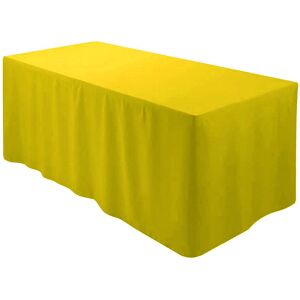 Symple Stuff Fitted 100% Polyester Tablecloth Premium Qualitytable Cover 4 Feet Diameter Gold 76.2cm W x 243.84cm L Symple Stuff Fitted 100% Polyester Tablecloth Premium Qualitytable Cover 4 Feet Diameter Gold 76.2cm W x 243.84cm L