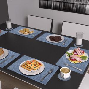 Longshore Tides Vinyl Placemat And Coaster Set Blue 10cm W X 10cm L X 2cm D Longshore Tides Vinyl Placemat And Coaster Set Blue 10cm W X 10cm L X 2cm D