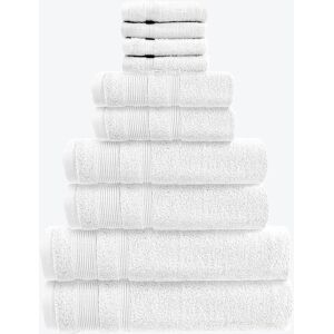 17 Stories Baljiwan 10 Piece Egyptian-Quality Cotton Bath Towel Bale - Luxury Zero Twist Cotton, Multi-Size White Bath Sheet;Washcloth;Hand Towel;Bath Towel 17 Stories Baljiwan 10 Piece Egyptian-Quality Cotton Bath Towel Bale - Luxury Zero Twist Cotton, Multi-Size White Bath Sheet;Washcloth;Hand Towel;Bath Towel