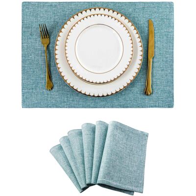 Ebern Designs Polyester Placemat Teal 48cm W X 33cm L X 0.1cm D Ebern Designs Polyester Placemat Teal 48cm W X 33cm L X 0.1cm D