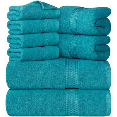 Ebern Designs Everarda Mulit-Size Set Turquoise Bath Towel;Washcloth;Hand Towel Ebern Designs Everarda Mulit-Size Set Turquoise Bath Towel;Washcloth;Hand Towel