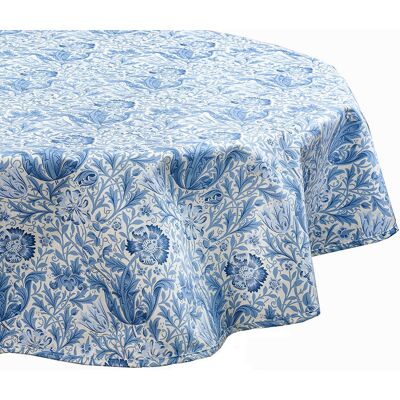 Lily Manor Armrong Tablecloth White;Blue 132cm W x 178cm L Lily Manor Armrong Tablecloth White;Blue 132cm W x 178cm L