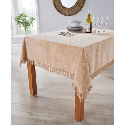 Latitude Run Lunado 100% Cotton Tablecloth Barley 90" W x 54" L Latitude Run Lunado 100% Cotton Tablecloth Barley 90" W x 54" L
