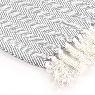 Zipcode Design Throw Cotton Herringbone Navy Blue 220cm W x 250 cm L Zipcode Design Throw Cotton Herringbone Navy Blue 220cm W x 250 cm L