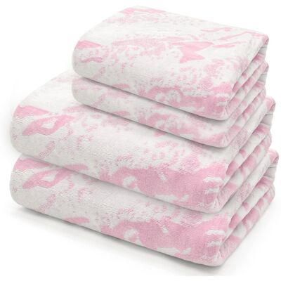 Ivy Bronx Devyn Bath Towels Pink Hand Towel;Bath Towel Ivy Bronx Devyn Bath Towels Pink Hand Towel;Bath Towel