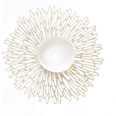 Chilewich Bloom Vinyl Placemat Champagne Chilewich Bloom Vinyl Placemat Champagne