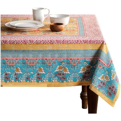 East Urban Home Table Cloth Rectangle Table Cotton 230 cm x 140 cm Tablecloth Reusable Everyday Use (Marquise) Yellow 140cm D X 230cm L East Urban Home Table Cloth Rectangle Table Cotton 230 cm x 140 cm Tablecloth Reusable Everyday Use (Marquise) Yellow 140cm D X 230cm L