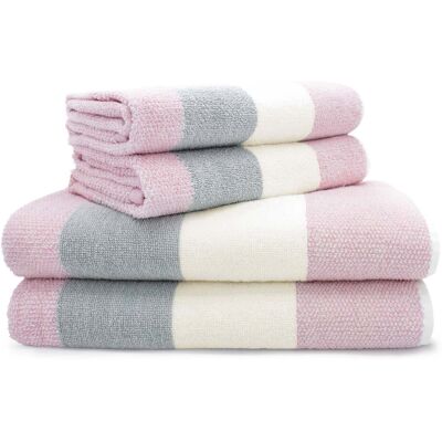 Brayden Studio 100% Cotton Bath Towels - Set of 4 Pink Hand Towel;Bath Towel Brayden Studio 100% Cotton Bath Towels - Set of 4 Pink Hand Towel;Bath Towel