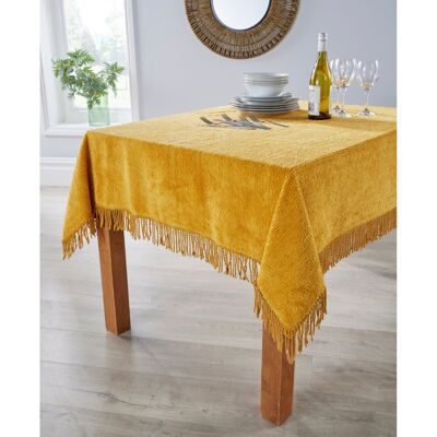 Latitude Run Lunado 100% Cotton Tablecloth Gold 90" W x 54" L Latitude Run Lunado 100% Cotton Tablecloth Gold 90" W x 54" L