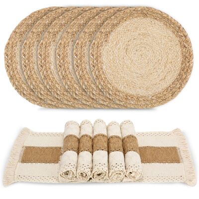 Beachcrest Home Placemat Natural 50cm W X 30cm L X 0.1cm D Beachcrest Home Placemat Natural 50cm W X 30cm L X 0.1cm D