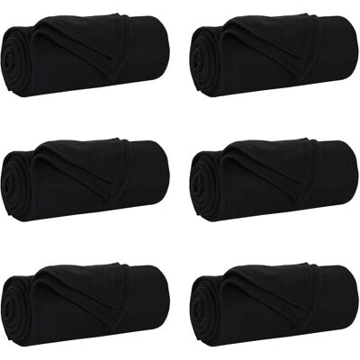 Vidaxl Throw Blankets 6 Pcs Cream 240 X 220 Cm Fleece Black 170cm x 130cm Vidaxl Throw Blankets 6 Pcs Cream 240 X 220 Cm Fleece Black 170cm x 130cm