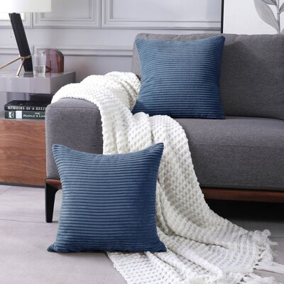 Hashtag Home Avah Scatter Cushion Cover Navy Blue 61cm H x 61cm W x 1cm D Hashtag Home Avah Scatter Cushion Cover Navy Blue 61cm H x 61cm W x 1cm D
