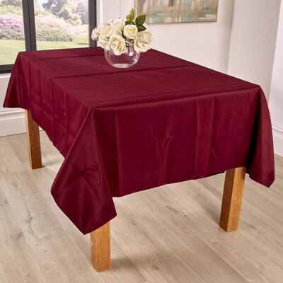 Symple Stuff RE-10PCBurgundy Polyester Tablecloth Burgundy 147cm W x 308.7cm L Symple Stuff RE-10PCBurgundy Polyester Tablecloth Burgundy 147cm W x 308.7cm L