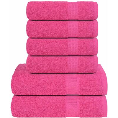 Ophelia & Co. Towel Set 360 Gsm 100% Cotton Pink Hand Towel;Bath Towel Ophelia & Co. Towel Set 360 Gsm 100% Cotton Pink Hand Towel;Bath Towel