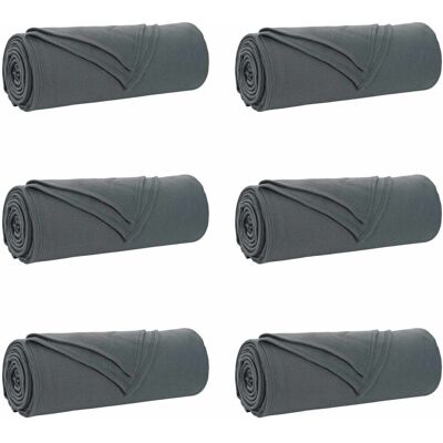Vidaxl Throw Blankets 6 Pcs Cream 240 X 220 Cm Fleece Dark Grey 350cm x 270cm Vidaxl Throw Blankets 6 Pcs Cream 240 X 220 Cm Fleece Dark Grey 350cm x 270cm