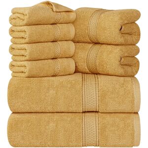 Ebern Designs Everarda 8 Piece Bath Towels Multi-Size Set orange/yellow/brown 69.0 W cm